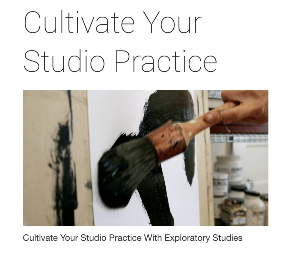 Activating the Canvas-Cultivate Your Studio Practice-markmaking