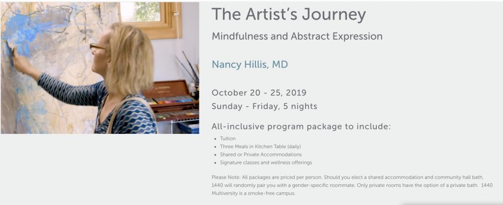 Nancy Hillis-The Artists Journey Live Abstract Painting Workshop-1440 Multiversity #creativity #mindfulness #abstract