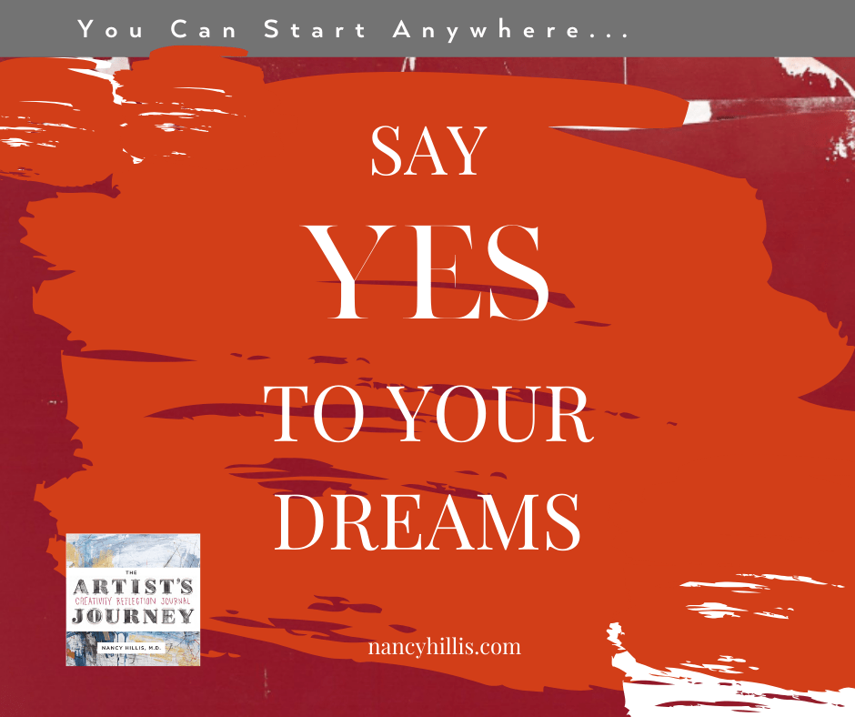 The Artist's Journey Creativity Reflection Journal- Say YES To Your