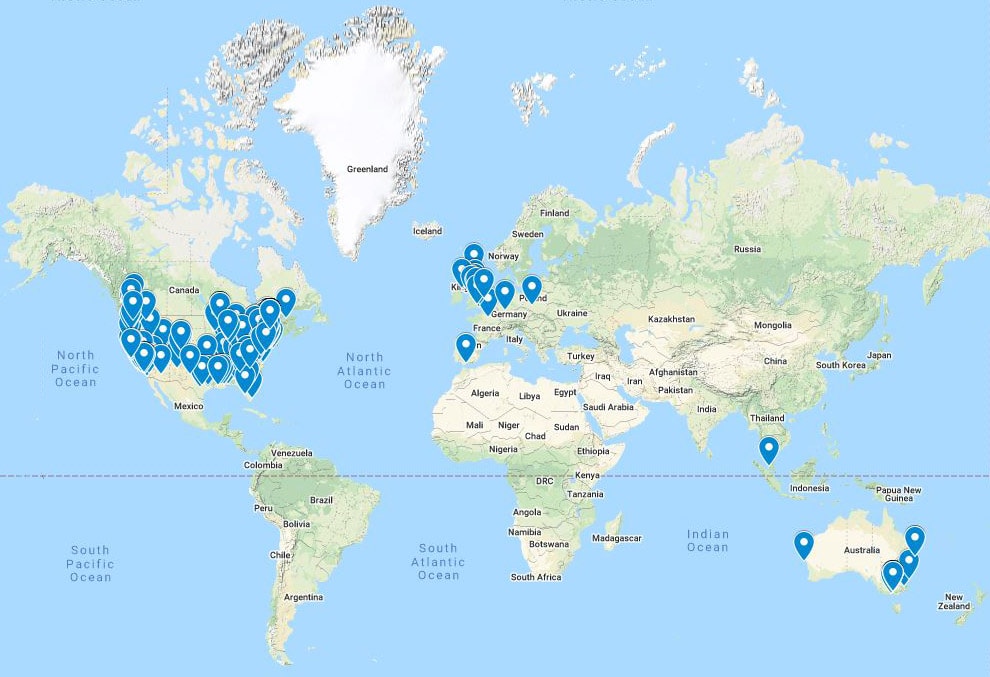 SJC Students Map