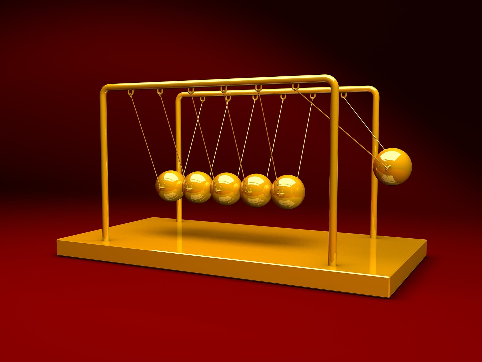 Newton's cradle toy