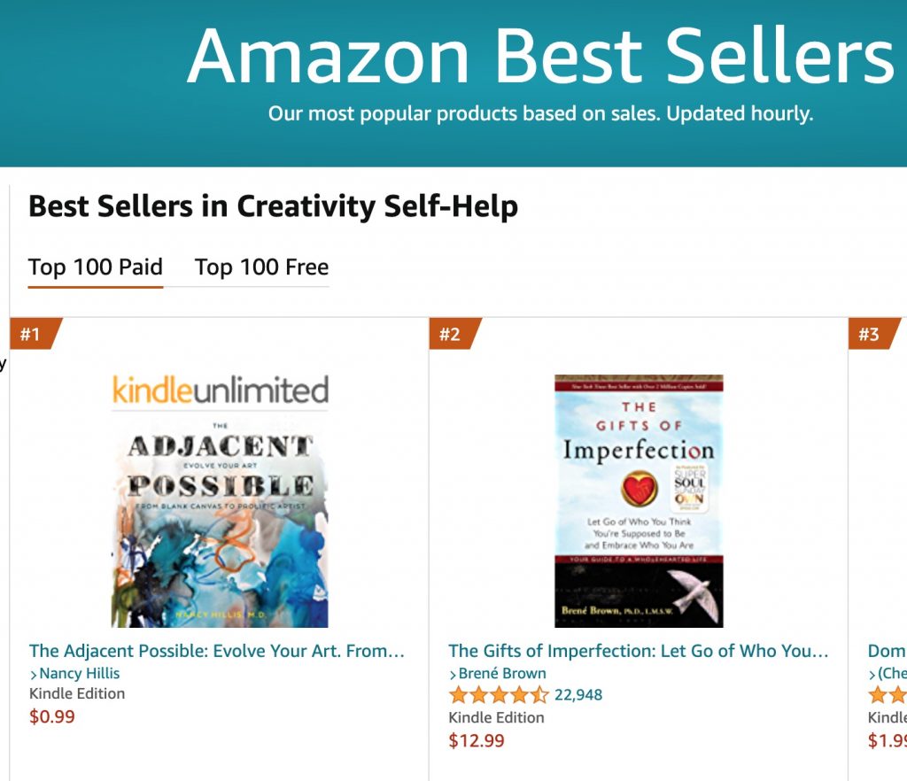 #1 Best Seller: Creativity Self-Help- The Adjacent Possible