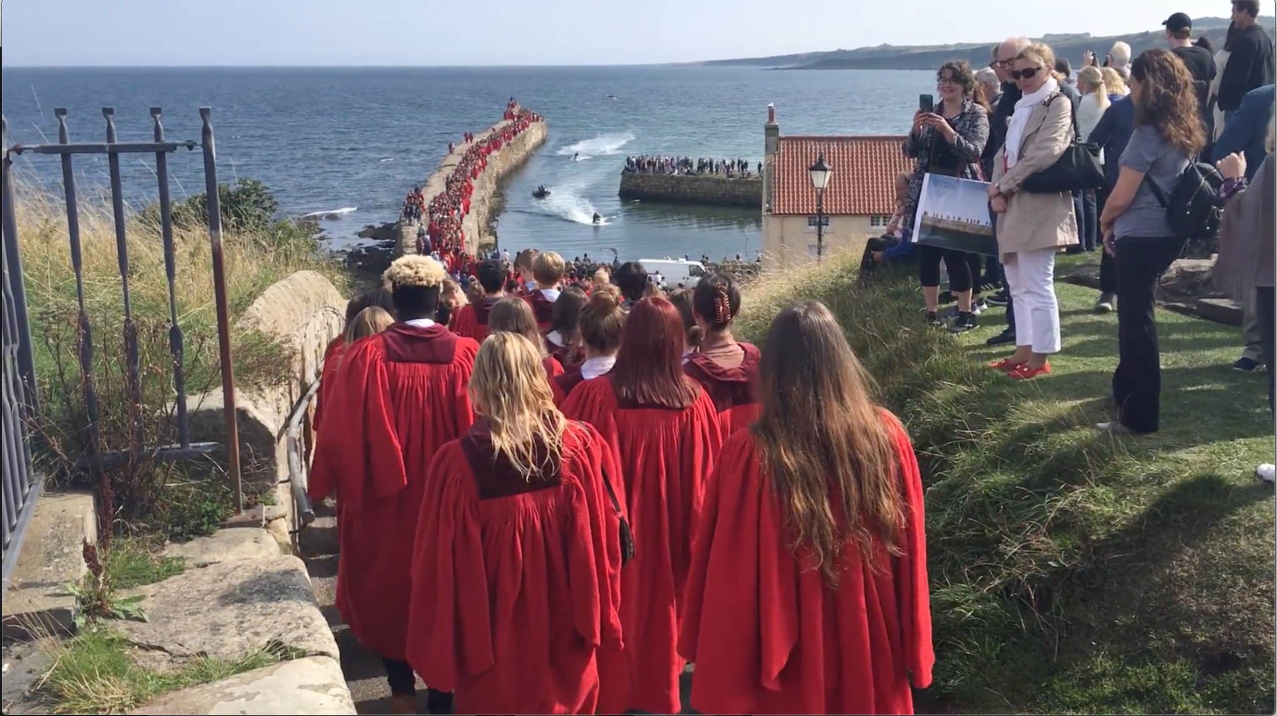 A Sea Of Scarlet Robes