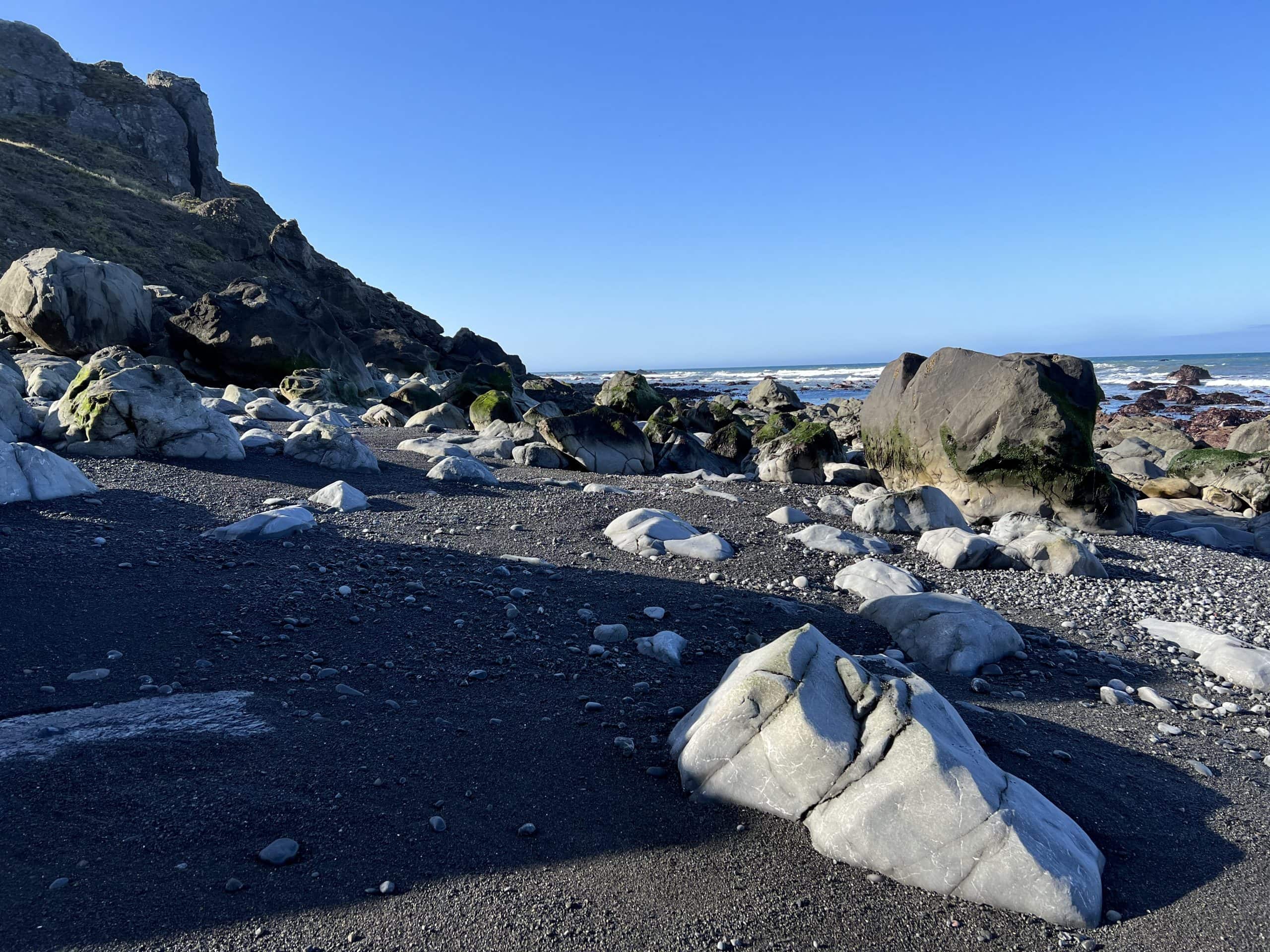 Big boulders on Lost Coast Trail