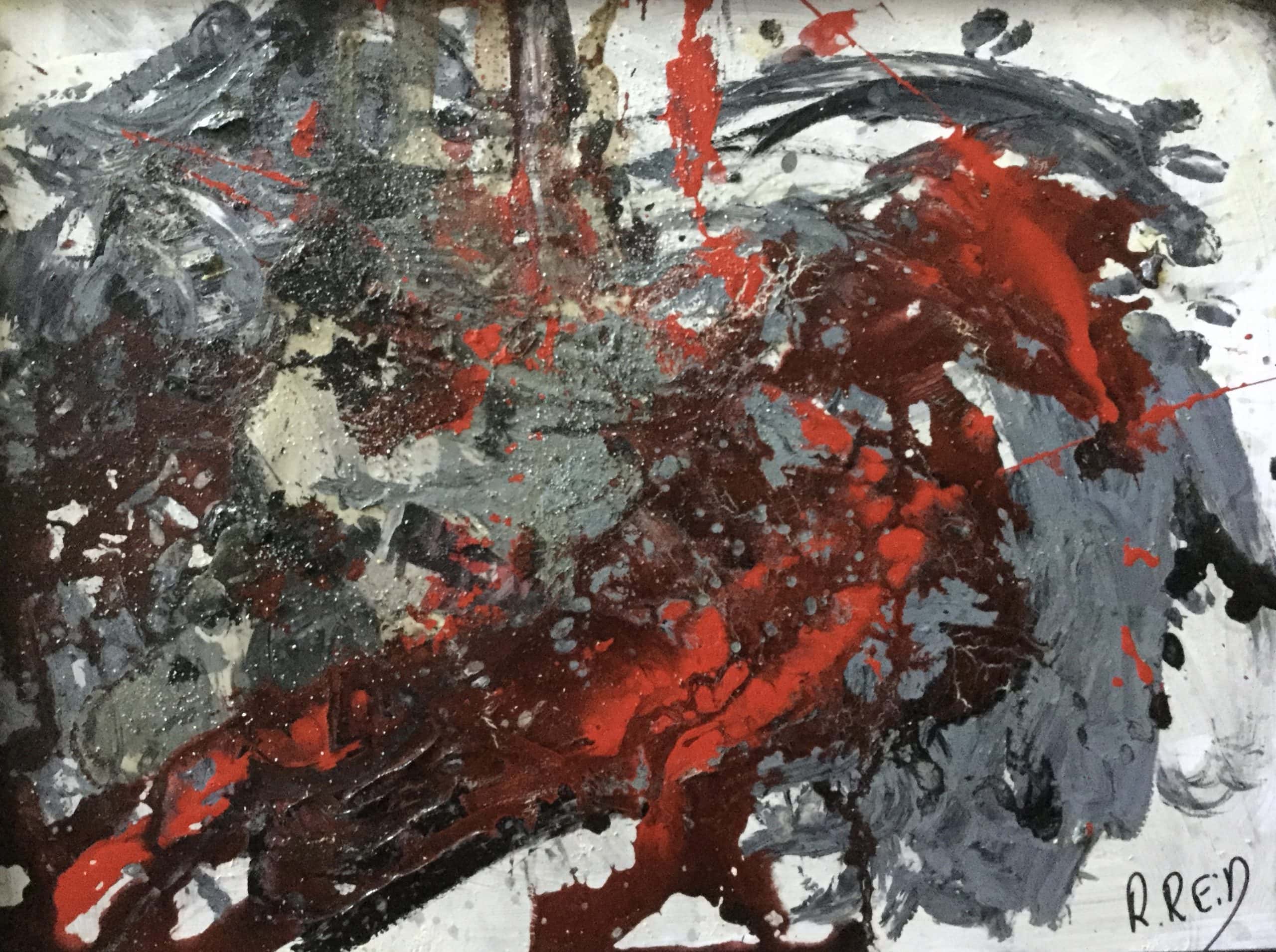 Bob Reid, Run, 48" x 48" featured in The Adjacent Possible: Guidebook & Stories Of Artistic Transformation