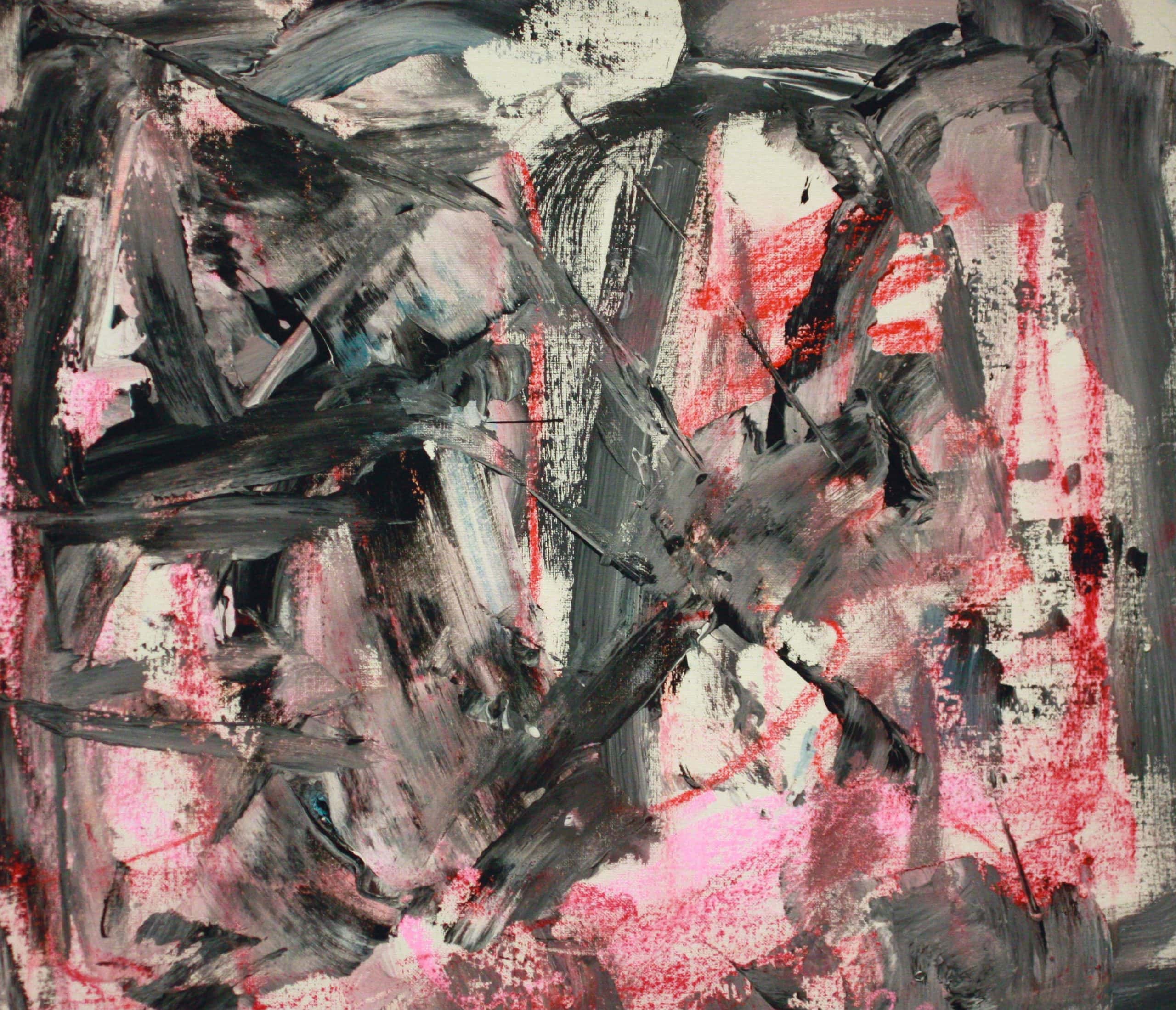 Bob Reid, Gray and Pink Days, 48" x 48" featured in The Adjacent Possible: Guidebook & Stories Of Artistic Transformation